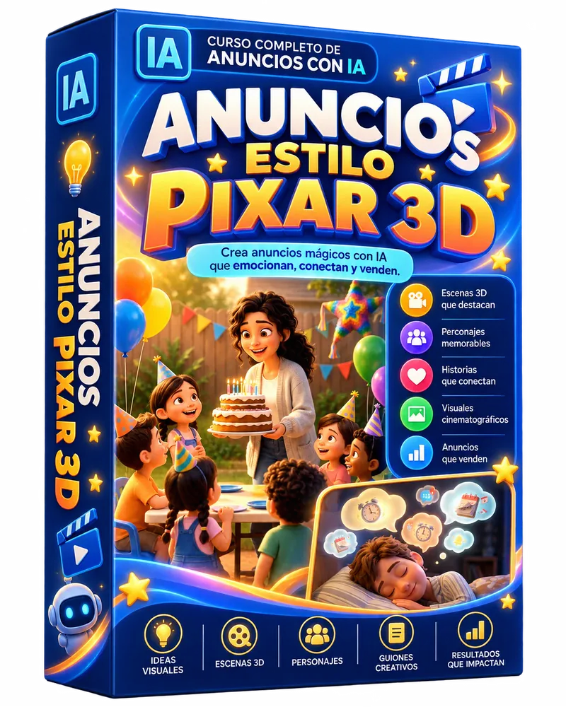 Anuncios estilo Pixar 3D