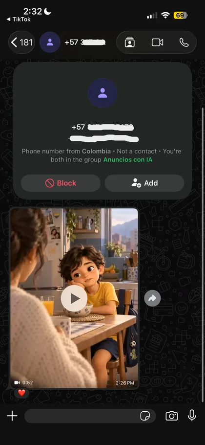 Testimonio de alumno en el grupo de WhatsApp 17